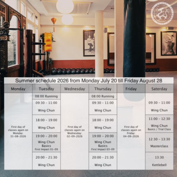 Summer schedule 2026