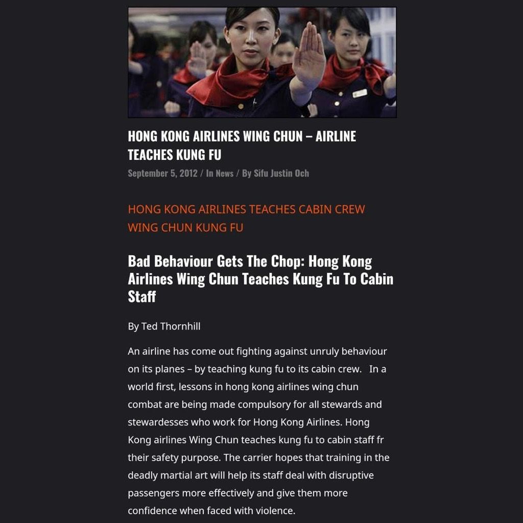 Hong Kong Airlines Wing Chun