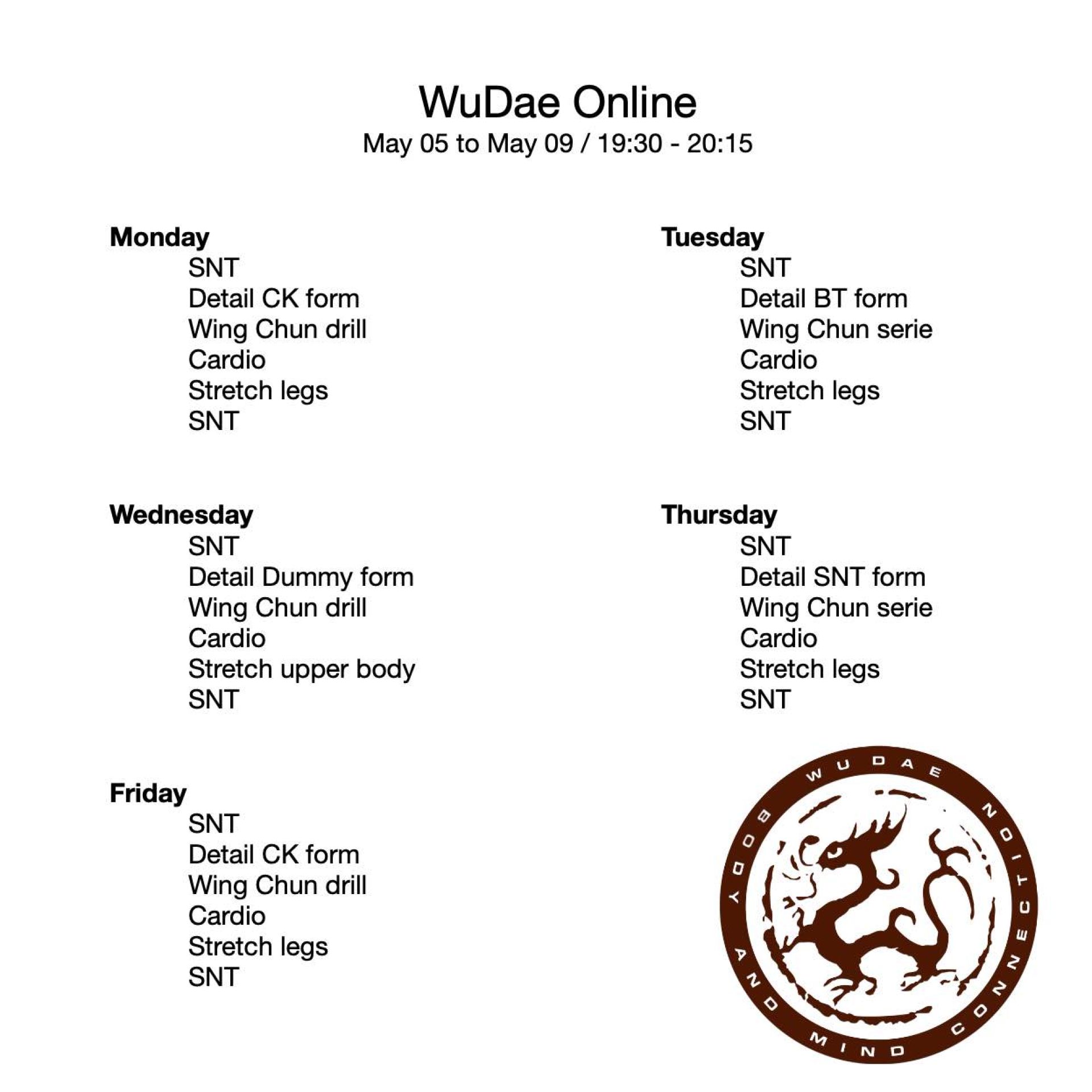 Online timetable week 14!